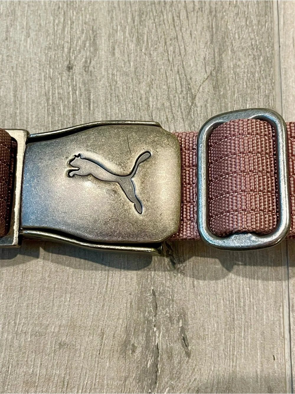 Puma Dusty Rose Web Belt | Pink Adjustable Sport Belt with Metal Buckle